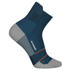 Chaussettes Mammut Mountain Running Lightweight Merino Quarter Socks 50649 deep ice-tangerine-white