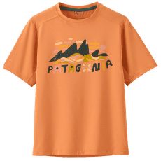 T-shirt a manches courtes Patagonia Capilene® Silkweight T-Shirt Kid Fitz Roy Superbloom: Heirloom Peach