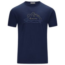 T-shirt a manches courtes Aclima LightWool 140 Classic Tee Sunset Men Navy Blazer