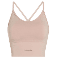 Brassiere Icebreaker Merino Blend 260 Seamless Rib Strappy Tank Women PINK QUARTZ
