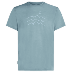 T-shirt a manches courtes Icebreaker Merino Blend 125 Cool-Lite Sphere SS Tee Across the Peaks Men FLINT BLUE