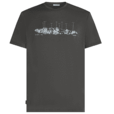 T-shirt a manches courtes Icebreaker Merino 150 Tech Lite SS Tee The Peaks Men OBSIDIAN