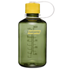 Bouteille Nalgene Narrow-Mouth 500 mL Sustain Oil Green w/Freesia