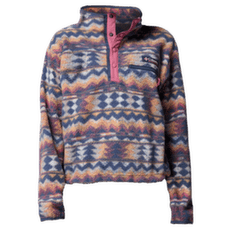 Sweat-shirt Columbia Helvetia™ II Printed Cropped Half Snap Women Sea Salt, Retrotree 127
