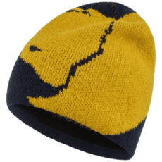 Casquettes Fjällräven Bergtagen Jacquard Beanie Dark Navy-Mustard Yellow