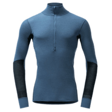 T-shirt a manches longues Devold Wool Mesh 190 Zip Neck Man 445B BERRY/INK