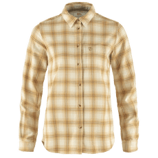 Chemises a manches longues Fjällräven Övik Flannel Shirt Women Chalk White-Dune Beige