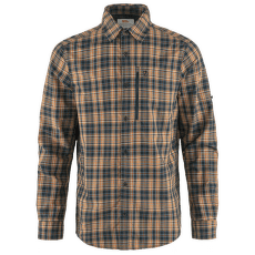 Chemises a manches longues Fjällräven Abisko Hike Shirt LS Men Dark Navy-Buckwheat Brown