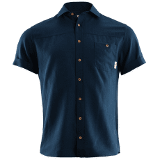 Chemises a manches courtes Aclima LeisureWool Short Sleeve Shirt Men Navy Blazer