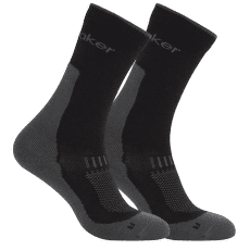 Chaussettes Icebreaker Merino Hike+ Light Crew Men - 2 pack BLACK/OBSIDIAN