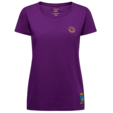 T-shirt a manches courtes La Sportiva CLIMBING ON THE MOON T-Shirt Women Viola/Giallo