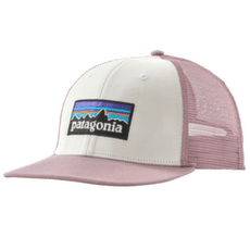 Casquette de baseball Patagonia P-6 Logo Trucker Hat White w/Quiet Violet