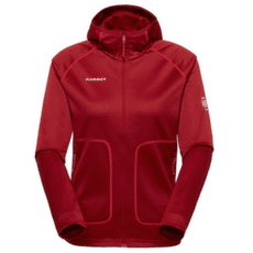 Sweat-shirt Mammut CRAG ML HOODED JACKET WOMEN 3818 dark mammut red