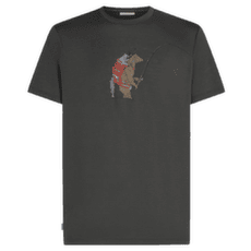 T-shirt a manches courtes Icebreaker Merino 150 Tech Lite SS Tee Bear Catch Men OBSIDIAN