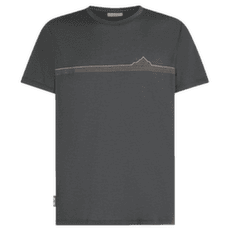 T-shirt a manches courtes Icebreaker Merino 150 Tech Lite SS Tee Range Stripes Men OBSIDIAN