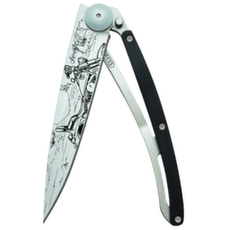 Couteau Deejo Tattoo ebony wood Easy Rider