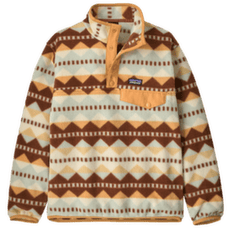 Sweat-shirt Patagonia Lightweight Synch Snap-T Pullover Kids Diamond Stripe: Flurry Green