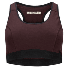 Brassiere Aclima LightWool 180 Sports Top Women Chocolate Plum