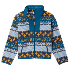 Veste Columbia Sequoia Grove Printed Full Zip Fleece Girls Phoenix Blue Wizard Island, Phoenix Blue 442