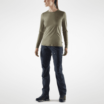 T-shirt a manches longues Fjällräven Abisko Wool LS Women Dark Navy