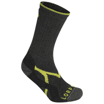 Chaussettes Lorpen MIDWEIGHT HIKER ECO MEN CHARCOAL/LIME