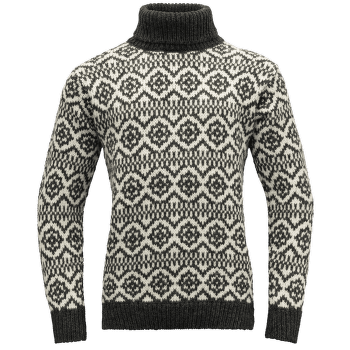 Pull Devold Hoddevik Wool High Neck Men 940B ANTHRACITE/FALCON