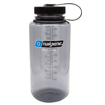 Bouteille Nalgene Wide Mouth Sustain 1000 ml Gray, W/Black Cap, Sustain  682021-0333