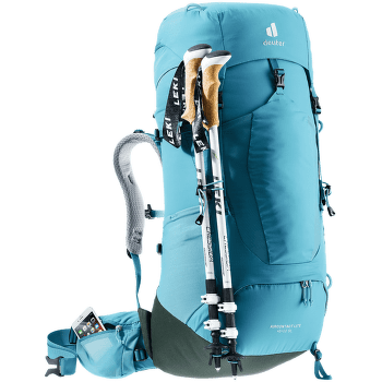 Sac a dos deuter Aircontact Lite 45 + 10 SL pecan-mocha