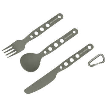 Couverts Sea to Summit Alpha set (Knife, Fork, Spoon) Grey Anodised