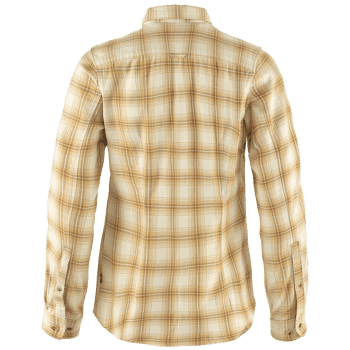 Chemises a manches longues Fjällräven Övik Flannel Shirt Women Chalk White-Dune Beige