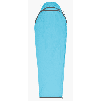 Insert de sac de couchage Sea to Summit Breeze Sleeping Bag Liner - Mummy w/ Drawcord - standard Blue Atoll