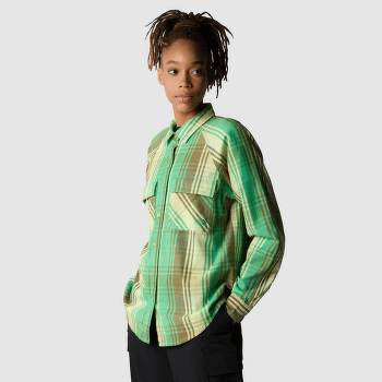 Chemises a manches longues The North Face SET UP CAMP FLANNEL Women OPTIC EMERALD TESSELLATION MEDIUM PLAID