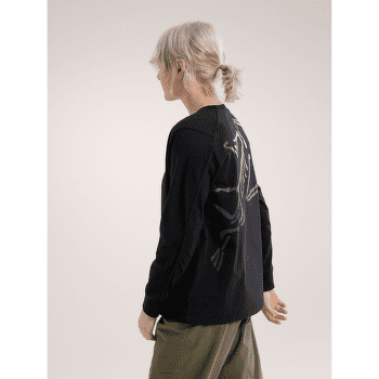 T-shirt a manches longues Arcteryx Kragg Cotton Bird Crew LS Women Lt Moondrop