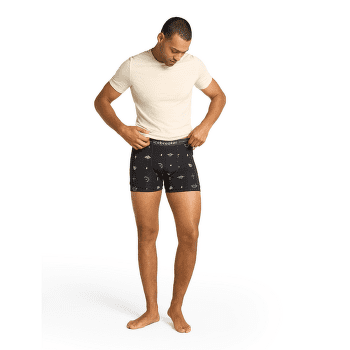 Caleçons Icebreaker Merino 150 Anatomica Boxers Explore More AOP Men MINT/AOP