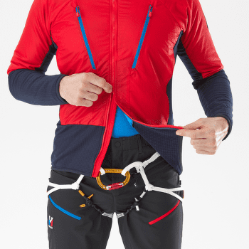 Veste Millet TRILOGY ICON HYBR CORE Jacket Men SAPHIR/ROUGE