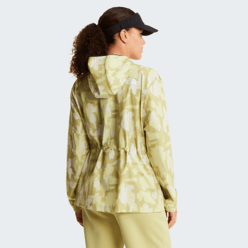 Veste The North Face MOUNTAIN ATHLETICS HOODED WIND JKT-PRI Women MKO LEMON MIST PAINTED MOUNTAINS PRINT