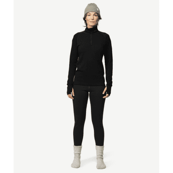 T-shirt a manches longues Devold Expedition Zip Neck Woman 950 BLACK