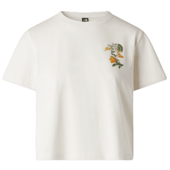 T-shirt a manches courtes The North Face Flora Embro Regular Short Sleeve Tee-Graphic Women WHITE DUNE