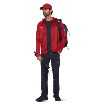 Sweat-shirt Mammut CRAG ML HOODED JACKET MEN 3818 dark mammut red
