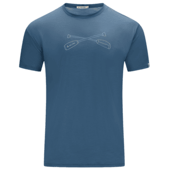 T-shirt a manches courtes Aclima LightWool 140 Tee Oars Men Blue Fusion