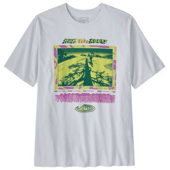 T-shirt a manches courtes Patagonia Run Like Roots Responsibili-Tee Men White