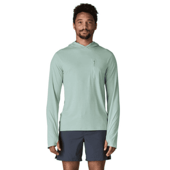T-shirt a manches longues Patagonia Cap Cool Sun Hoody Men Thermal Blue - Thin Ice X-Dye