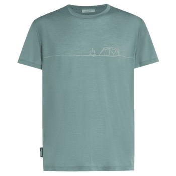 T-shirt a manches courtes Icebreaker Merino Blend Core SS Tee Single Line Camp Men BLUE ASH
