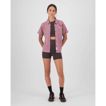 Chemises a manches courtes Mons Royale AT Merino Short Sleeve Shirt Women Sierra Pink