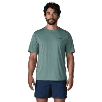 T-shirt a manches courtes Patagonia Cap Cool Daily Shirt  - Boardshort Logo Men Blue Sage - Light Blue Sage X-Dye