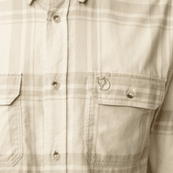 Chemises a manches longues Fjällräven ÖVIK LITE FLANNEL SHIRT MEN Dark Navy-Chalk White