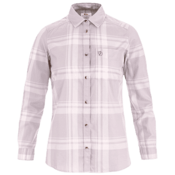 Chemises a manches longues Fjällräven ÖVIK LITE FLANNEL SHIRT WOMEN Lavender Mist-Eggshell