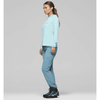T-shirt a manches longues Norrona femund tech Hood Women Aqua Haze