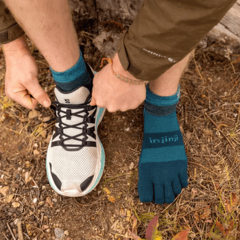 Chaussettes Injinji Trail Midweight Mini Crew Xtralife MIDNIGHT