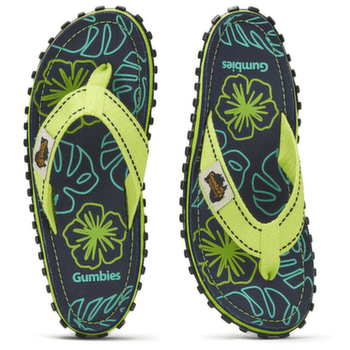 Tongs Gumbies Gumbies Lime Hibiscus Lime Hibiscus